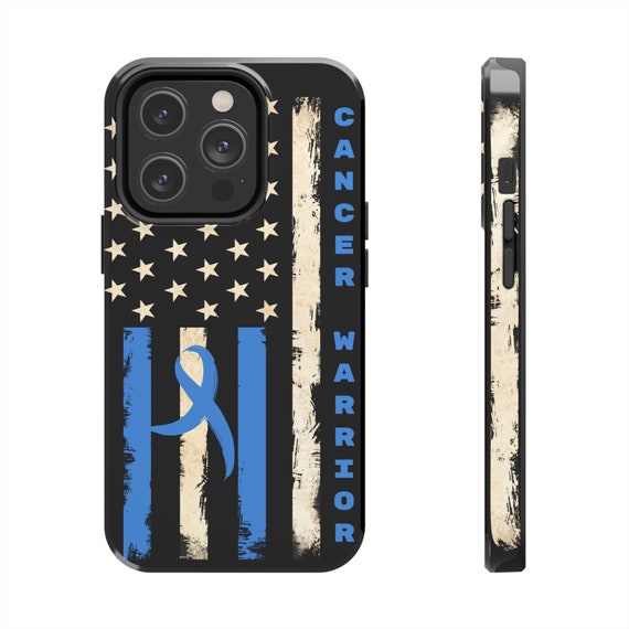 Prostate Cancer Warrior Flag iPhone 14 Cases. Cancer Awareness, Prostate Cancer iPhone case