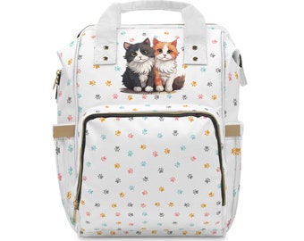 Cute Kittens Tote Backpack. Perfect backpack for everyday, for school or for your favorite cat lover!