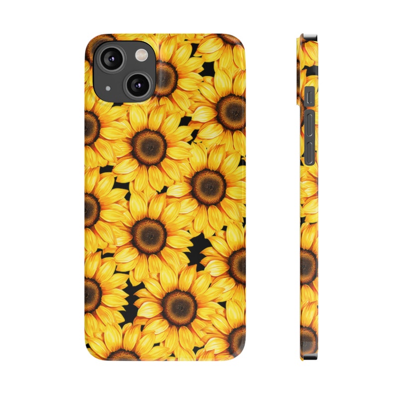 All About Sunflowers iPhone 14 Phone Cases, Boho Sunflower iPhone 14 case image 3