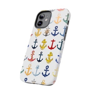 Anchors iPhone 12 cases. Brightly Colored Anchors for your Sailing and Boating Enthusiast image 6