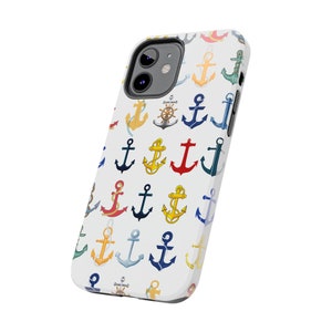 Anchors iPhone 12 cases. Brightly Colored Anchors for your Sailing and Boating Enthusiast image 3