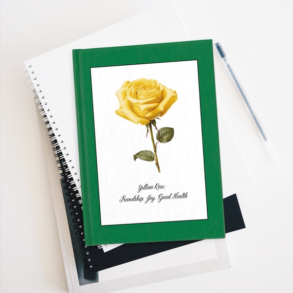 Yellow Rose Blank Journal