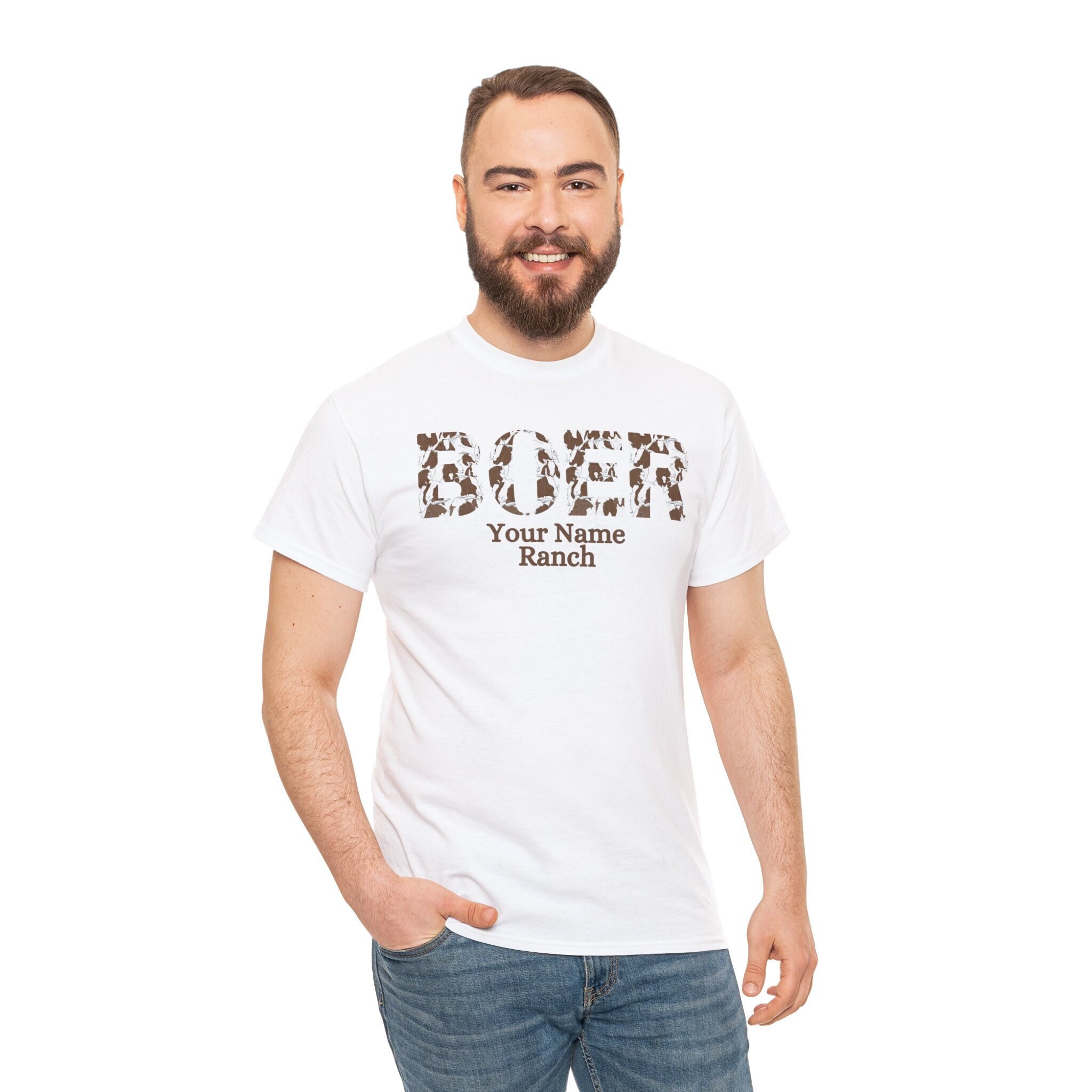Personalized Boer Goats Letters T-shirt, Custom Boer Goat shirt, Boer Goat Rancher, Boer Goat shirt, Boer Meat Goat shirt