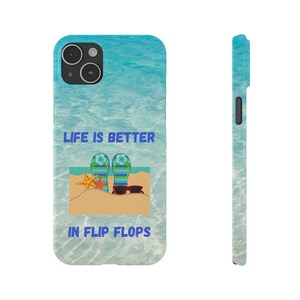 Life is Better in Flip Flops iPhone 15 Phone Cases image 7