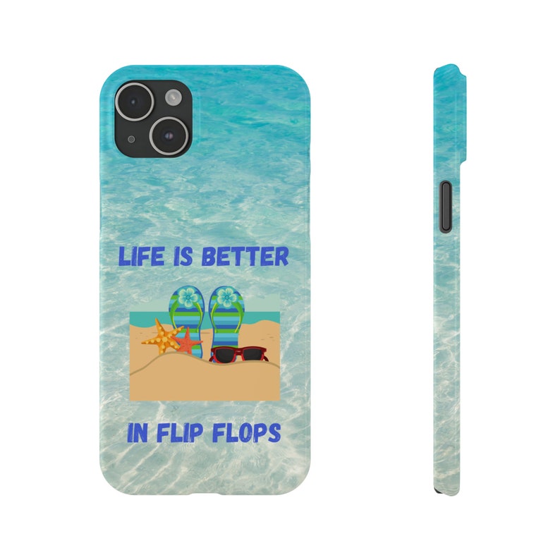 Life is Better in Flip Flops iPhone 15 Phone Cases image 7