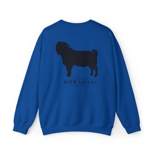 Boer Goat Sweatshirt, Boer goat rancher, boer goats, Boer Goat shirt, Boer Goat Lover Royal