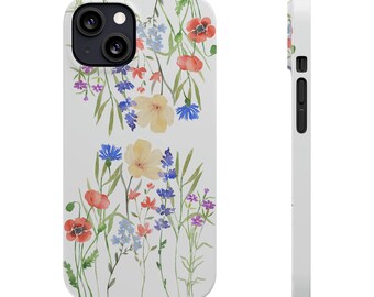Boho Wildflowers iPhone 13 Cases. iPhone case wildflowers, wildflowers, iPhone 12, cottagecore, botanical iPhone case, gardener iPhone case