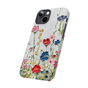 Amazing painting of Wildflowers on iPhone 13 Phone Cases, floral painting, floral image, wildflower painting, flower painting on iPhone image 9