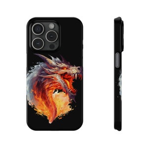 Angry Dragon iPhone 15 Phone Cases, Knightcore, medieval, Fantasy, Flying Dragon image 10