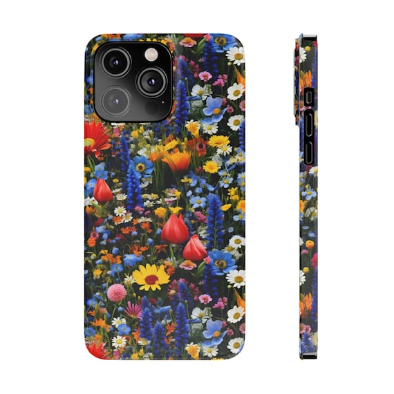 Colorful Wildflowers iPhone 14 Phone Cases