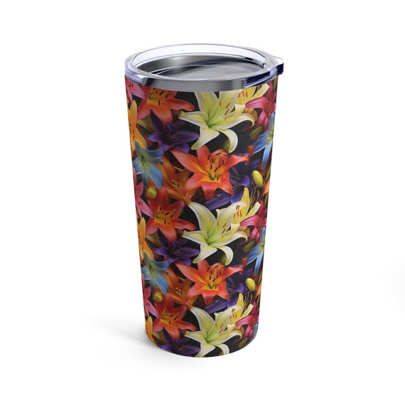 Many Color Lilies Tumbler 20oz