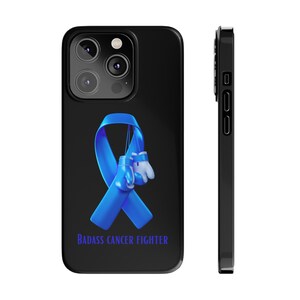 Badass Prostate Cancer Fighter iPhone 14 Phone Cases, cancer fighter, cancer warrior, cancer encouragement, cancer gift image 5