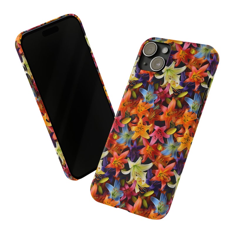 Many Colors of Lilies iPhone 15 Phone Cases image 2