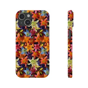 Many Colors of Lilies iPhone 15 Phone Cases image 4