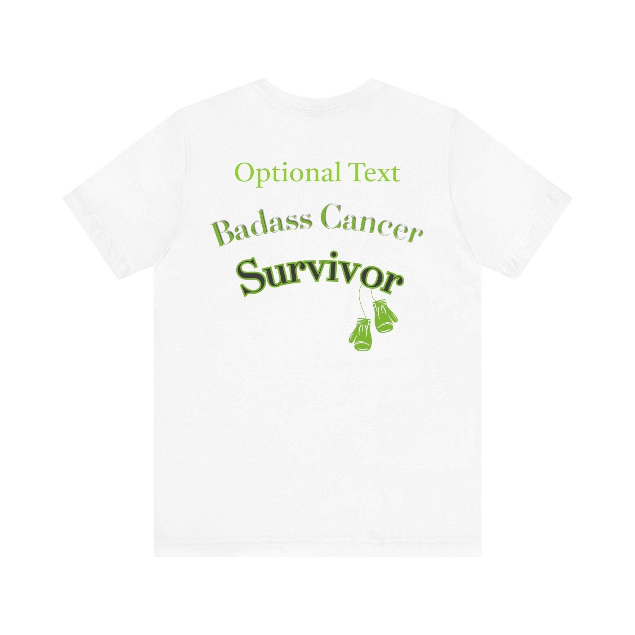 Cancer Survivor TShirt Badass Lymphoma, Personalization Optional. Add a Custom Text to make this the perfect gift for your Cancer Survivor.