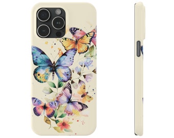 Acuarela mariposa iPhone 15 teléfono, regalos de mariposa, vaso de mariposa, iPhone de mariposa, mujeres de regalo de mariposa, regalo amante de las mariposas