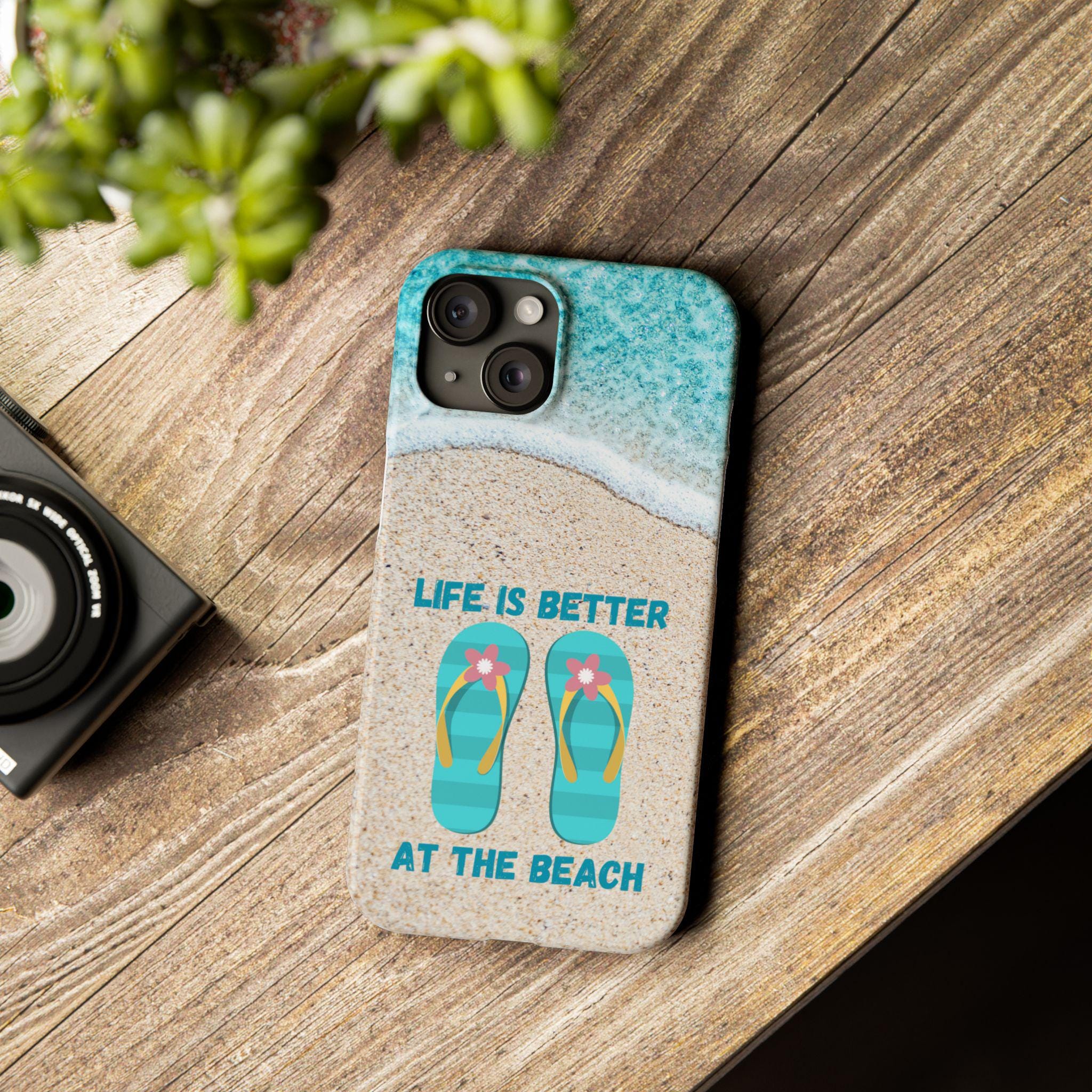 Society6 iPhone4/4S,5用 life's better at the beach Life is Better at the Beach iPhone 15, 14, 13, 12 Cases