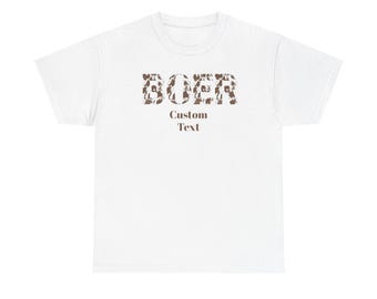 Personalized Boer Goats Letters T-shirt, Custom Boer Goat shirt, Boer Goat Rancher, Boer Goat shirt, Boer Meat Goat shirt