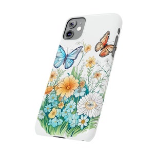 Wildflowers and Butterflies Case for iPhone 11, Beautiful flowers in flowercore colors. Cottagecore, fairycore image 6