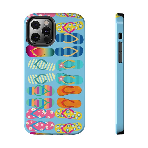 Flip Flops on Blue iPhone 12 Cases