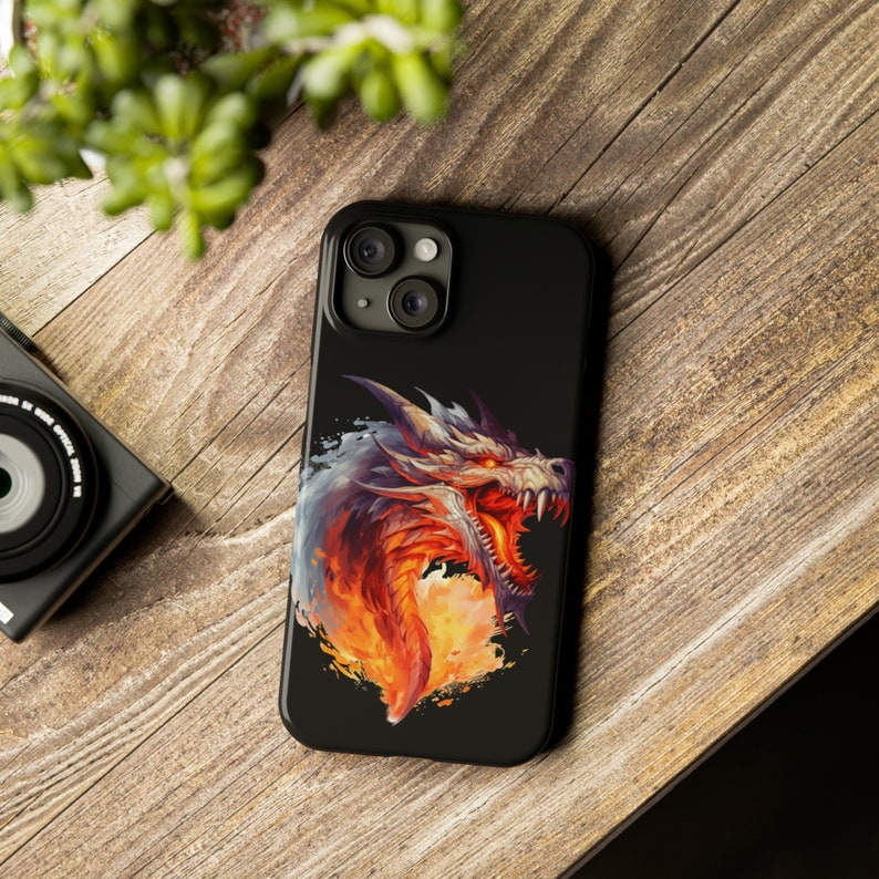 Angry Dragon iPhone 15 Phone Cases, Knightcore, medieval, Fantasy, Flying Dragon image 6