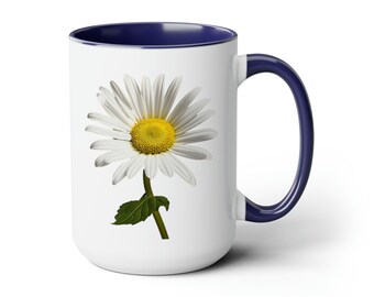Daisy Coffee Mugs, 15oz