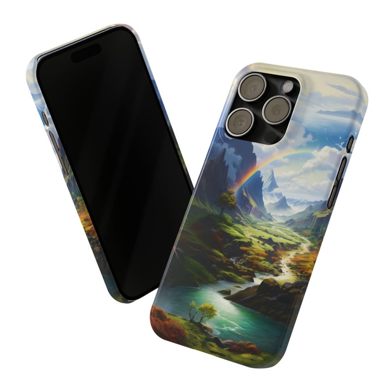 Rainbow Valley iPhone 15 Phone Cases image 8