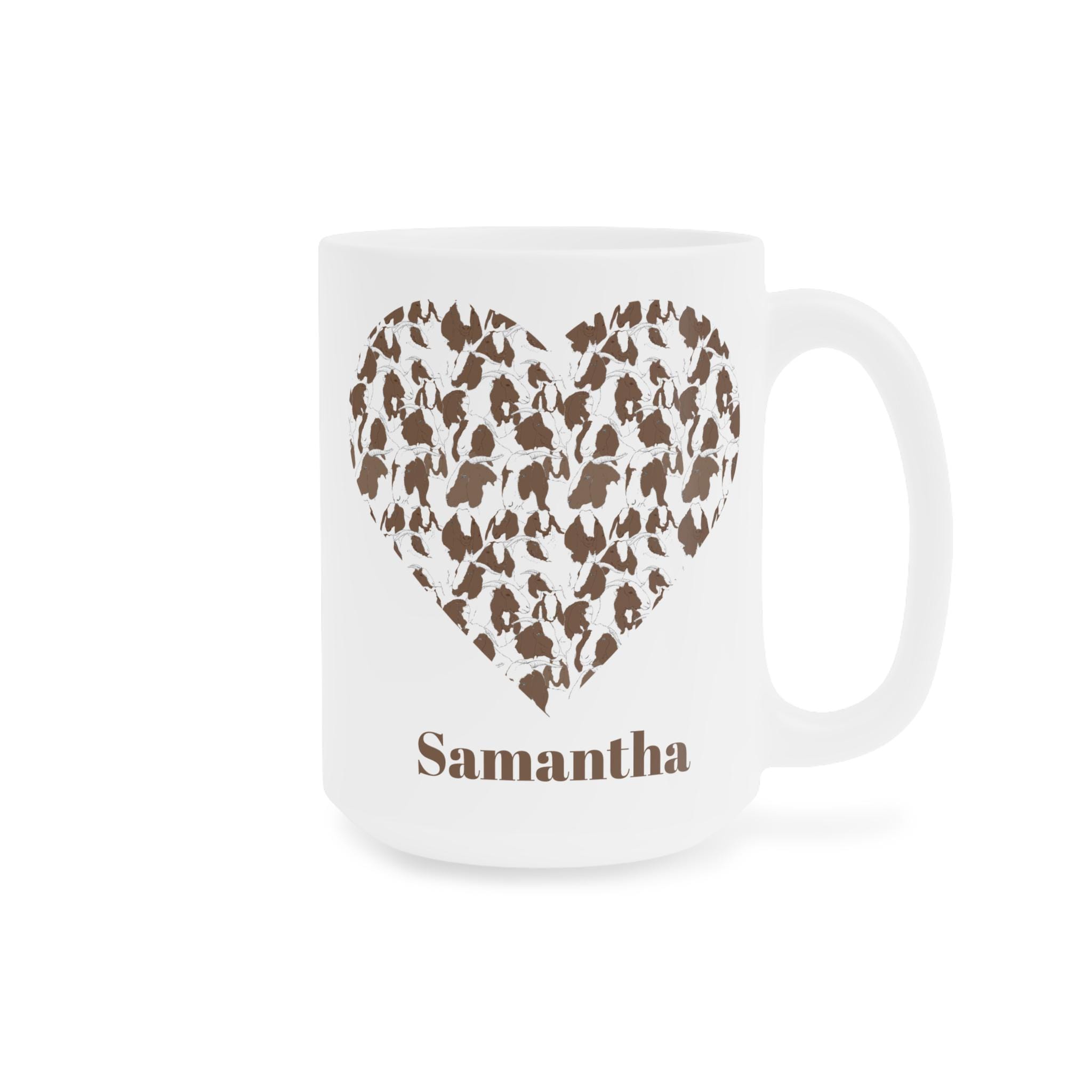 Personalized I Love Boer Goats Coffee Cup 15/20 oz, Boer Goat mug, Custom Great Boer goat cup, Boer Goat rancher, Boer Goat Lover