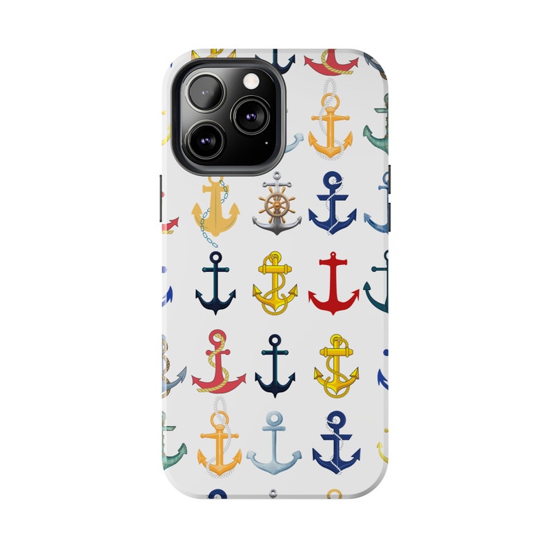 Anchors Tough Phone Cases, Brightly Colored Anchors for your Sailing and Boating Enthusiast image 2