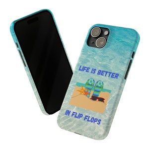 Life is Better in Flip Flops iPhone 15 Phone Cases image 5