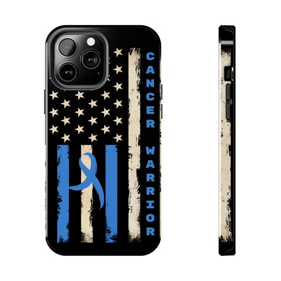 Prostate Cancer Warrior Flag iPhone 13 Cases. Cancer Awareness, Prostate Cancer iPhone case