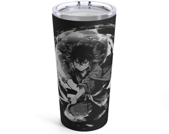 Anime-inspired hero graphic tumbler, Inspired by Anime Manga heros, this insulated cup is perfect for your anime enthusiast