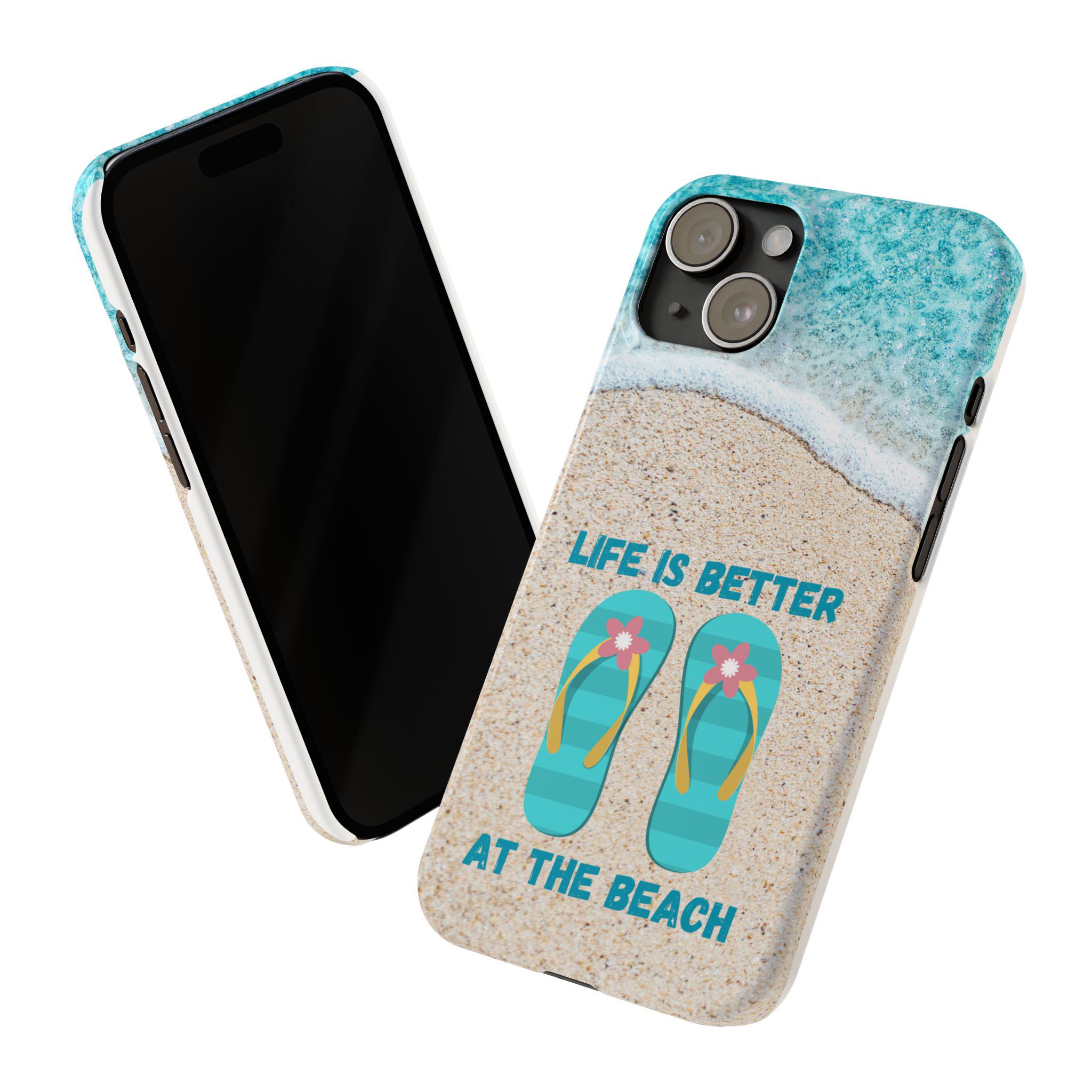 Society6 iPhone4/4S,5用 life's better at the beach Life is Better at the Beach iPhone 15, 14, 13, 12 Cases