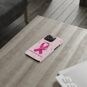 Badass Breast Cancer Fighter iPhone 14 Phone Cases, cancer fighter, cancer warrior, cancer encouragement, cancer gift image 6