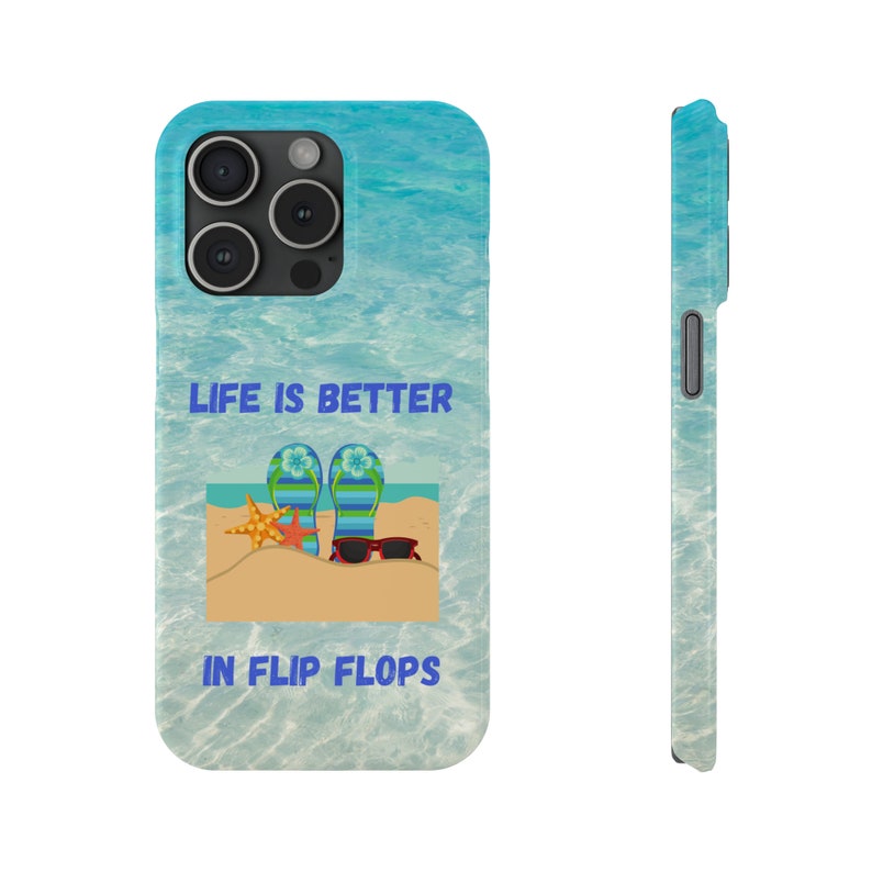 Life is Better in Flip Flops iPhone 15 Phone Cases image 1