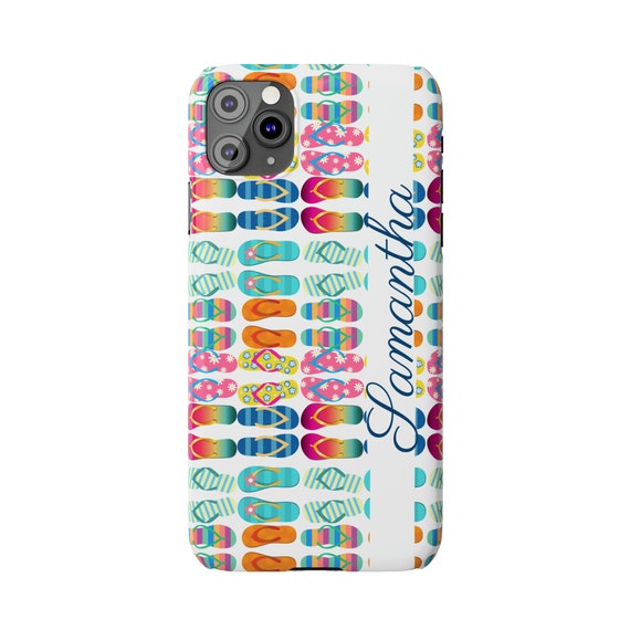 Personalized Just Flip Flops iPhone 11 Phone Cases, Add your name to make this the perfect custom iPhone case! Personalized iPhone 11 case