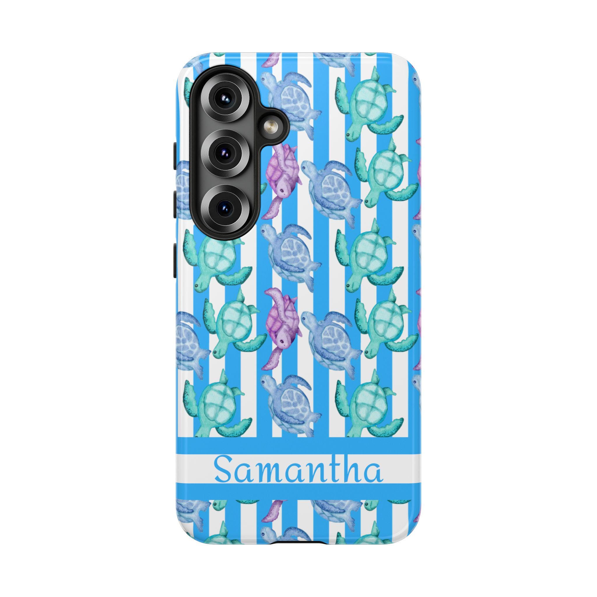 Sea Turtles Personalized Samsung Galaxy S25, S24, S23, S22, S21 Phone Cases Colorful sea turtles, sea turtle lover, Save the turtles