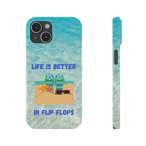 Life is Better in Flip Flops iPhone 15 Phone Cases image 4
