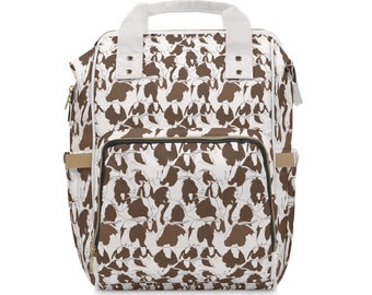 Boer Goat Tote Backpack. Perfect backpack for everyday, for Boer Goat shows and Boer Goat Moms