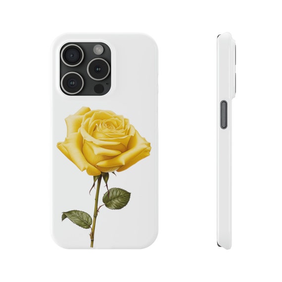 Yellow Rose iPhone 15 Phone Cases