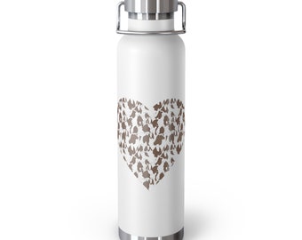 I Love Boer Goats Vacuum Insulated Bottle, 22oz. Perfect for Boer Goat rancher, Boer Goat Lover, Ranch Decor, Show Goat, Boer Meat Goat