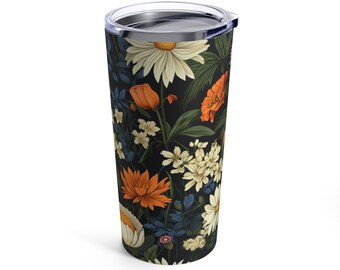 Spring Wildflowers Tumbler 20oz , wildflower, wildflowers, cottagecore, botanical, gardener gift, vintage wildflowers, boho wildflowers