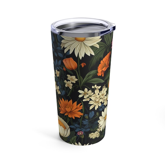 Spring Wildflowers Tumbler 20oz , wildflower, wildflowers, cottagecore, botanical, gardener gift, vintage wildflowers, boho wildflowers