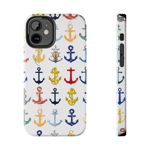 Anchors iPhone 12 cases. Brightly Colored Anchors for your Sailing and Boating Enthusiast image 5