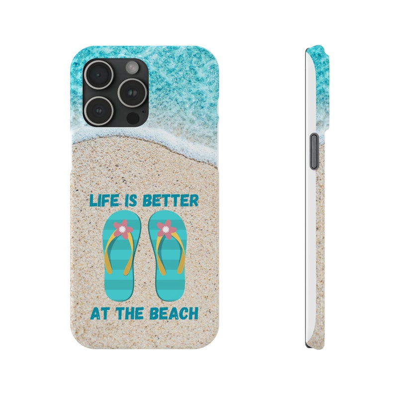 Life is Better at the Beach iPhone 15 Phone Cases image 1