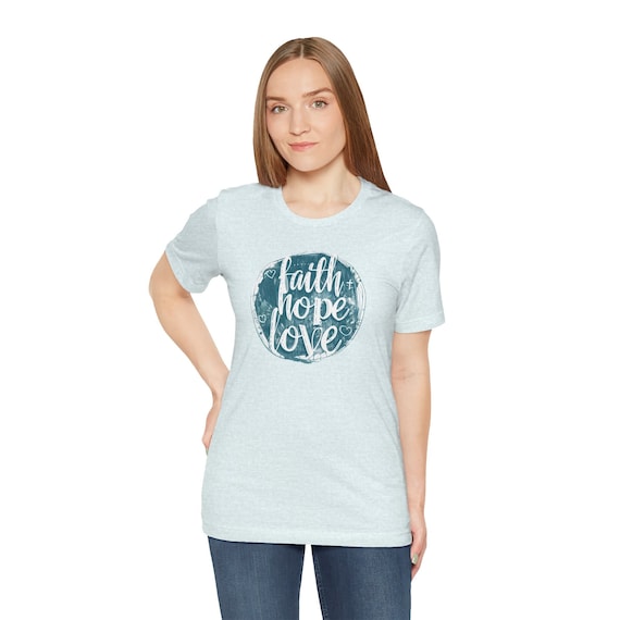 Retro Faith Hope Love Shirt, This is the perfect gift for your Christian friend, wife, daughter or teacher! Christian Woman