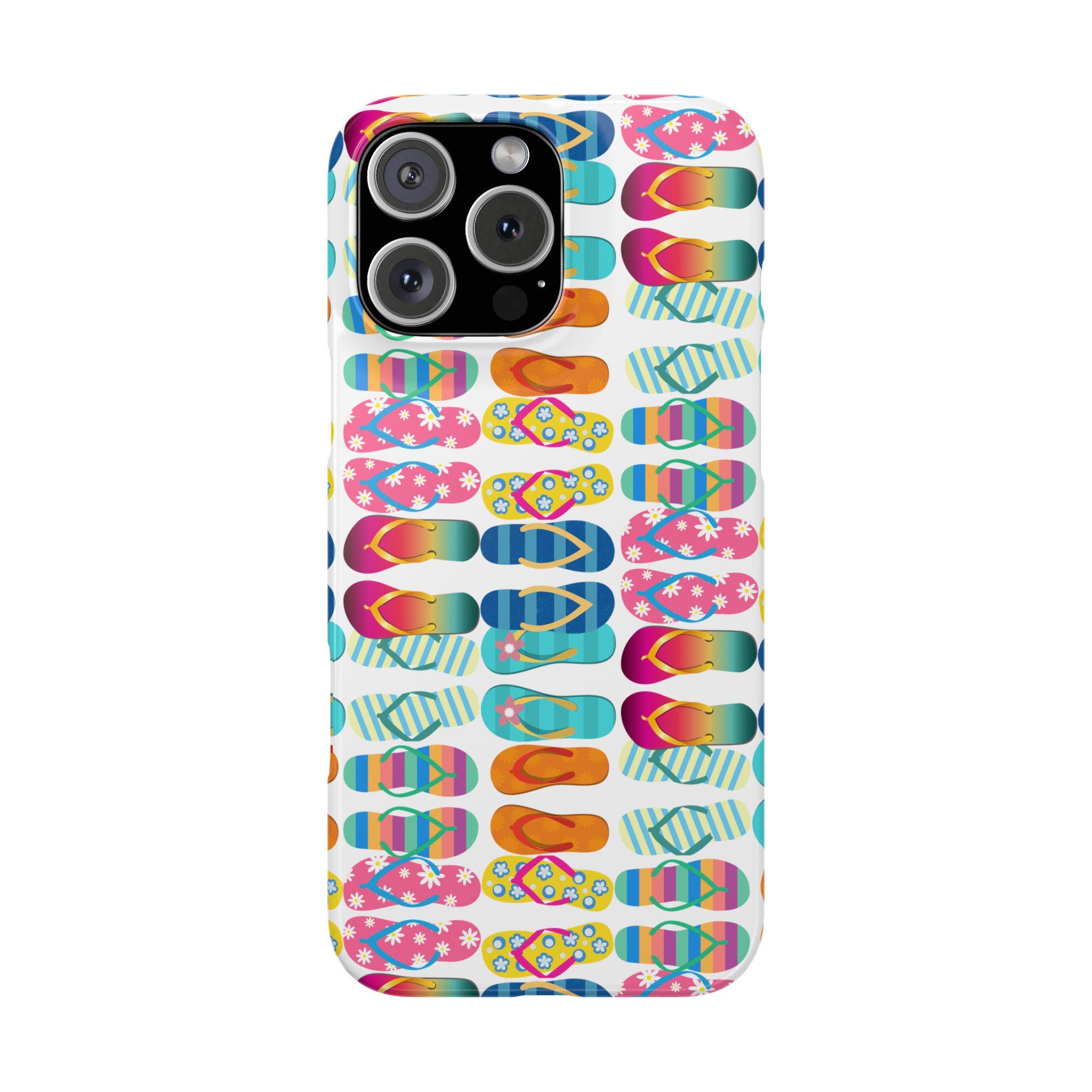Just Flip Flops iPhone 16, iPhone 15, iPhone 14, iPhone 13, iPhone 12 Cases. Perfect for your Beach Lover