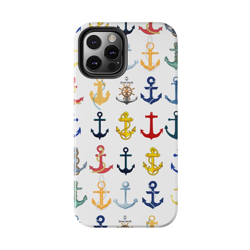Anchors iPhone 12 cases. Brightly Colored Anchors for your Sailing and Boating Enthusiast image 7