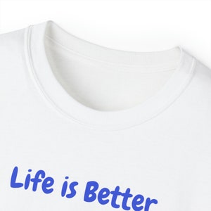 Life is Better in Flip Flops T-shirt, Beach shirt, Beach t-shirt, Beach Chair at ocean, Coastal shirt, Funny beach saying, Beach gift, image 4