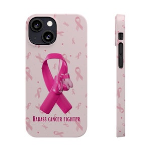 Badass Breast Cancer Fighter iPhone 13 Phone Cases, cancer fighter, cancer warrior, cancer encouragement, cancer gift image 7